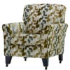 Roxy Forest Velvet Patterned Accent Chair