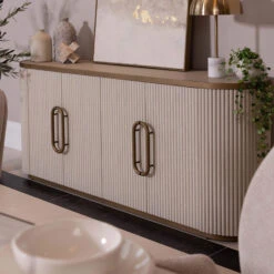 Serenity White Reeded 4 Door Sideboard -Housing Units Shop 22dc347040e692fba150d8efd05a9d12