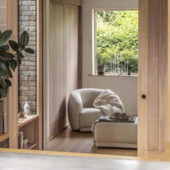 Aarhus Off White Textured Fabric Armchair -Housing Units Shop 22f31badfb8228692ba5619903f12bfb