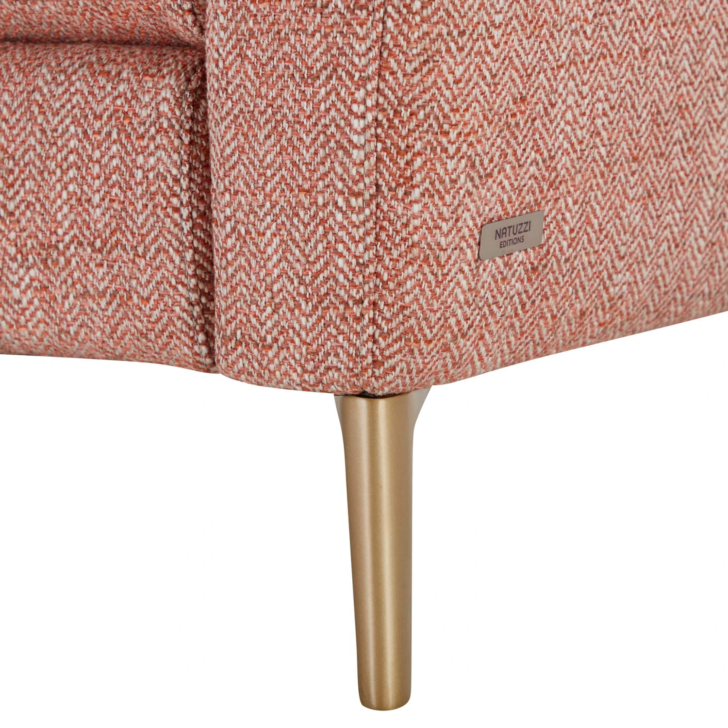 Natuzzi Greg Pink Fabric 3 Seater Sofa 7 Natuzzi Greg Pink Fabric 3 Seater Sofa - Image 5