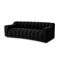 Eichholtz Kelly Small Sofa In Black Boucle Fabric -Housing Units Shop 253a51ded8bcfa637fc7a5bfbcfc65e7