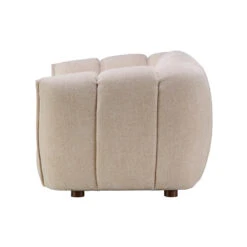 Claudia Cream Fabric Loveseat -Housing Units Shop 2808121b97e4975a3a1bb994b54fdbe8