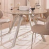 Odense Round Taupe Dining Table -Housing Units Shop 2920990b2c2d627de43fc393935caecc