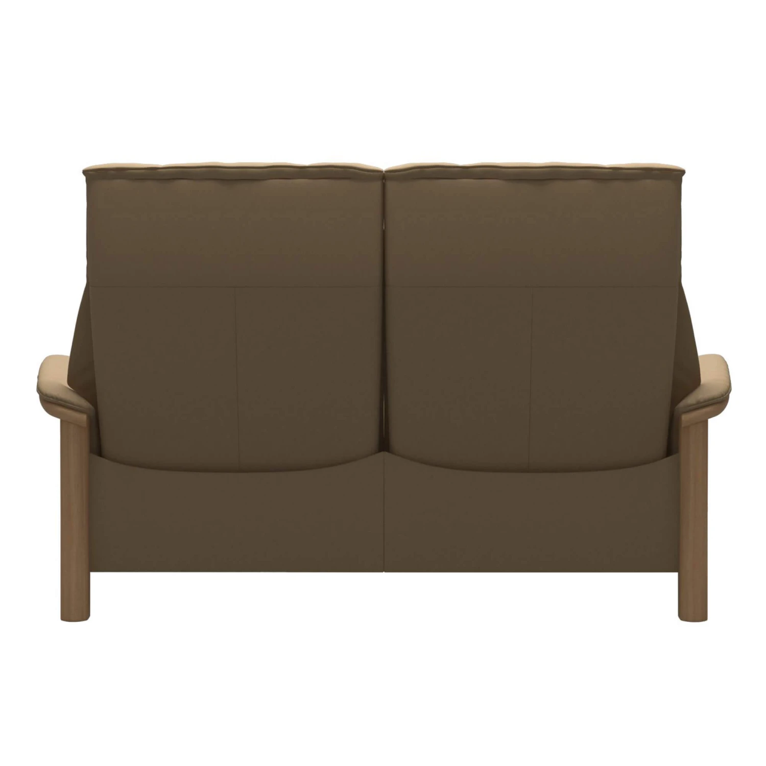 Stressless Buckingham 2 Seater Recliner Sofa In Paloma Sand & Oak – Quickship 6 Stressless Buckingham 2 Seater Recliner Sofa In Paloma Sand & Oak – Quickship - Image 4