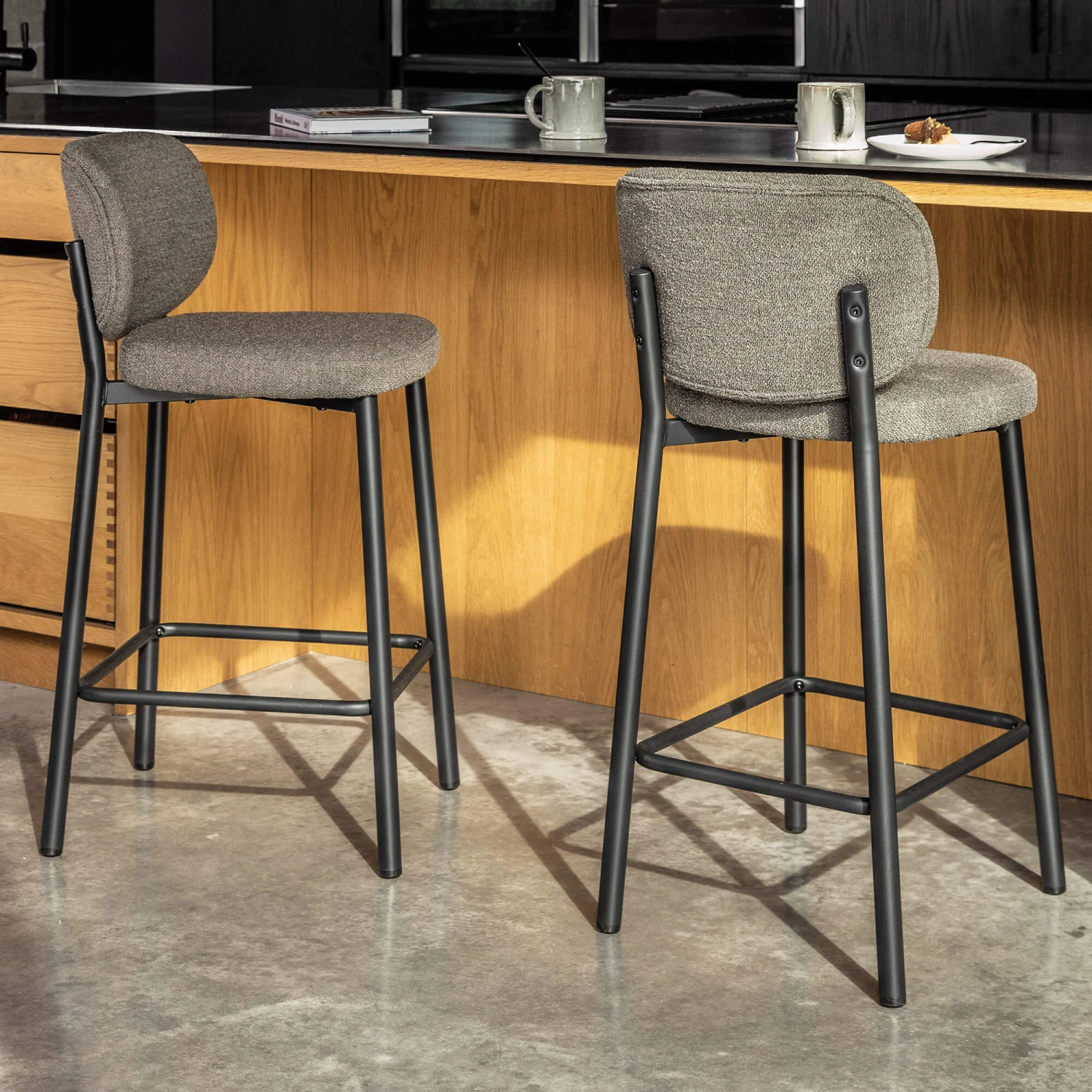 Sofia Brown Boucle Counter Bar Stool 8 Sofia Brown Boucle Counter Bar Stool - Image 6