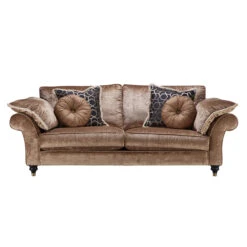 Duresta Harvard Monarch Gold Fabric Large 3 Seater Sofa