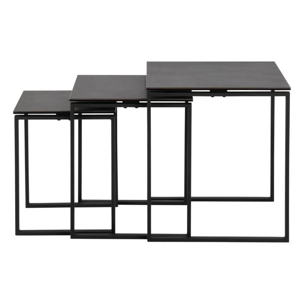 Kalina Black Nest Of Tables 4 Kalina Black Nest Of Tables - Image 2