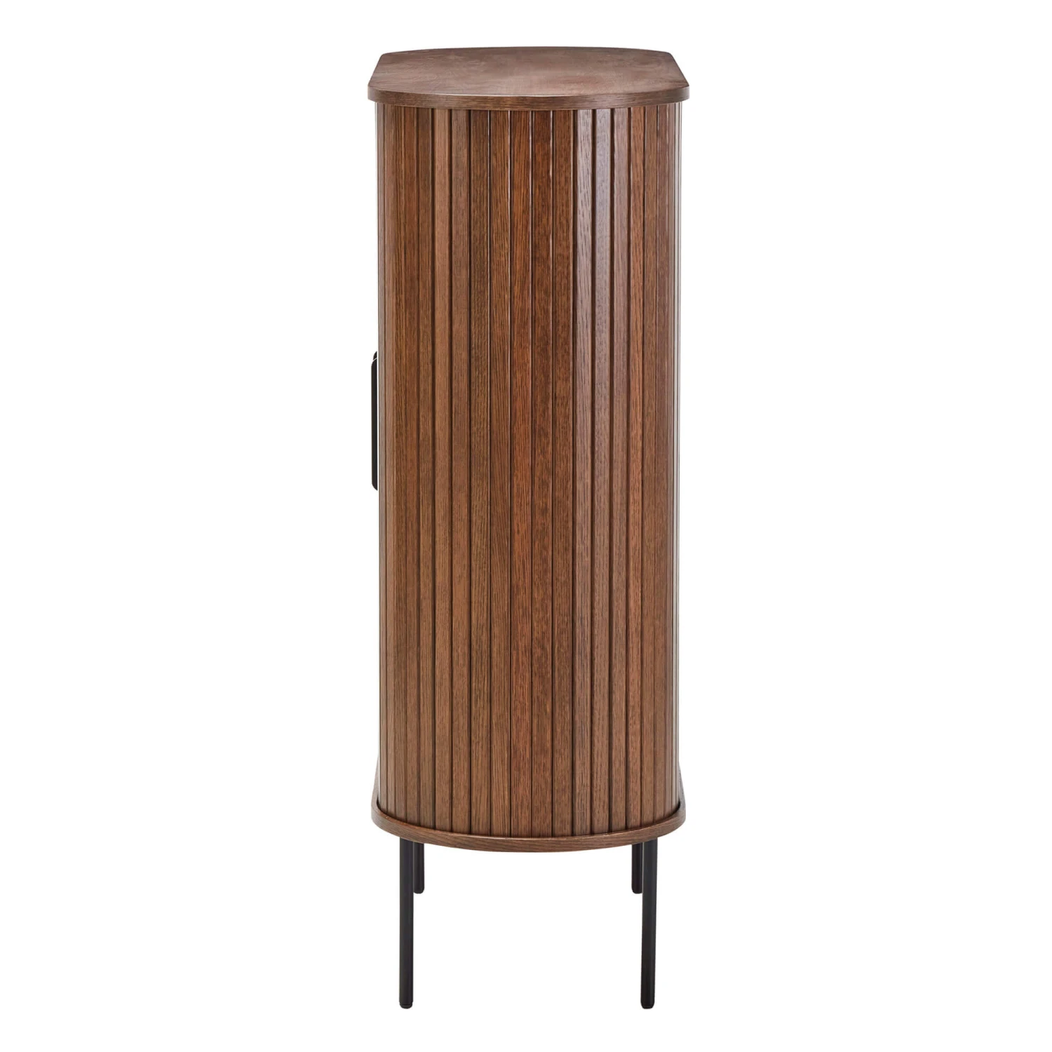 Annika Smoked Oak Slatted Sliding 2 Door Cabinet 8 Annika Smoked Oak Slatted Sliding 2 Door Cabinet - Image 6