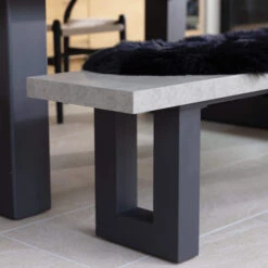 Ingrid Concrete-Effect 220cm Dining Table With Bench & 3 Larvik Black Wishbone Chairs 24 Ingrid Concrete-Effect 220cm Dining Table With Bench & 3 Larvik Black Wishbone Chairs -Housing Units Shop 2de01f2f7214078e2fce096cfeacd317