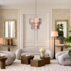 Eichholtz Cosenza Sofa In Splendor Light Grey Fabric