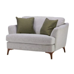 Harrison Pale Grey Fabric Cuddler Sofa -Housing Units Shop 3043c2a674fa2de68d8101107a4e8620