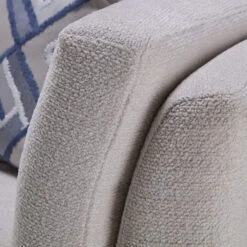 Julietta Mikah Daisy Cream Fabric Cuddler Sofa -Housing Units Shop 3054a149b4a7a985a705579956a943c4