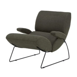 Fama Neox Charcoal Fabric Armchair & Footstool -Housing Units Shop 3171a1285a367168075d6a2ddf83b7fb