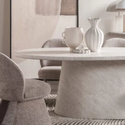 Glass House Solna 200cm Travertine Effect Dining Table -Housing Units Shop 32187e666ea35a4c6db5095cd25e9f14 1