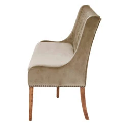 Jacob 200cm Taupe Velvet Button Back Bench -Housing Units Shop 33143f30da7476c51167952a1976a225