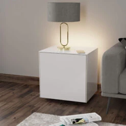 Frank Olsen Intelligent White Gloss Side Table
