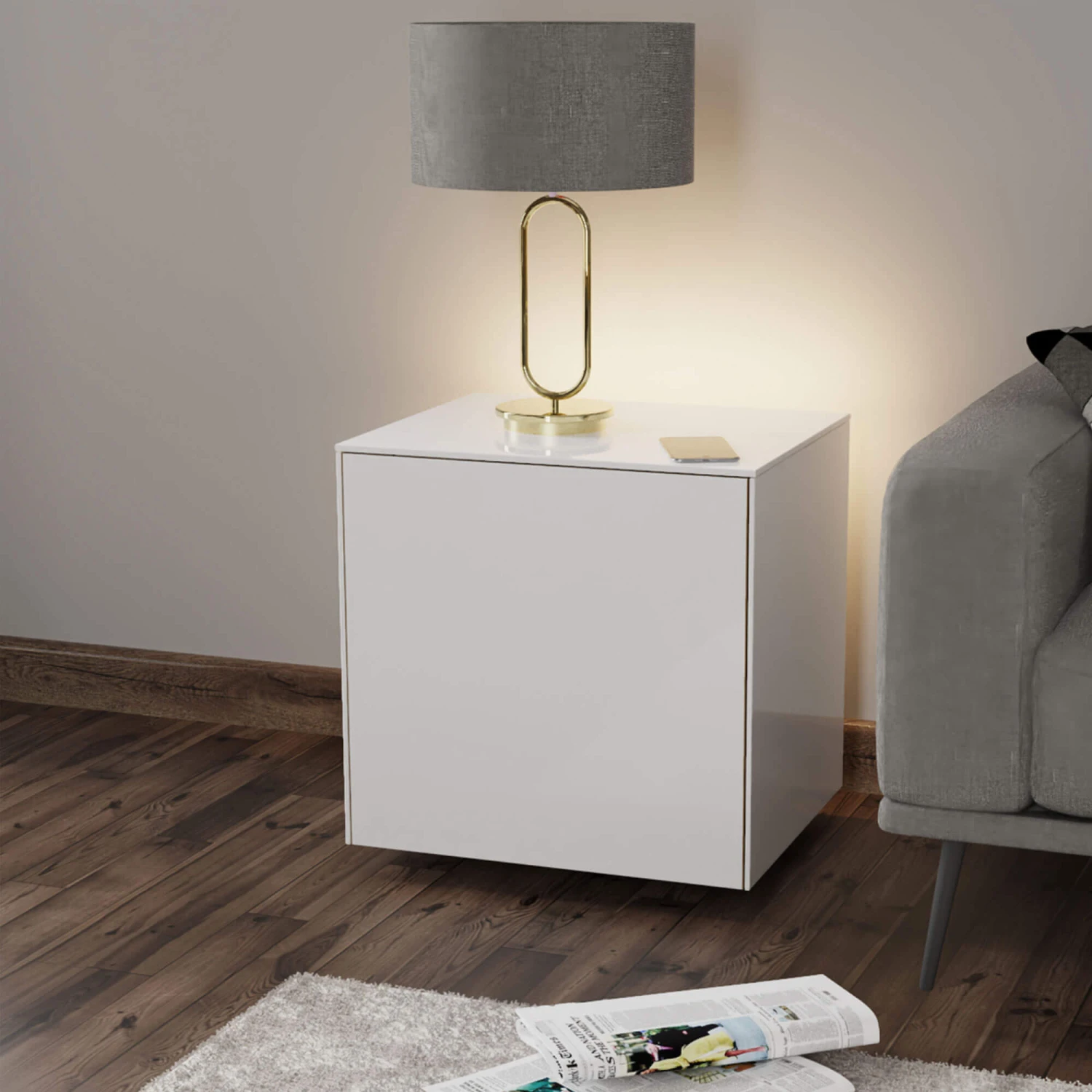 Frank Olsen Intelligent White Gloss Side Table 3 Frank Olsen Intelligent White Gloss Side Table