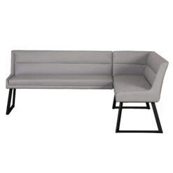 Deco Grey Faux Leather Corner Dining Bench (Left) -Housing Units Shop 39d4ff111dec1795c19a90296c69ccbf