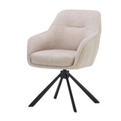 Artemis Round Extending Dining Table With 4 Ava Swivel Cream Dining Chairs -Housing Units Shop 3ab7c649f2e03436e9063fbe2d514830