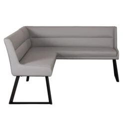 Deco Grey Faux Leather Corner Dining Bench (Left) -Housing Units Shop 3b8b774d0222c9412d90b656f7afb4b2