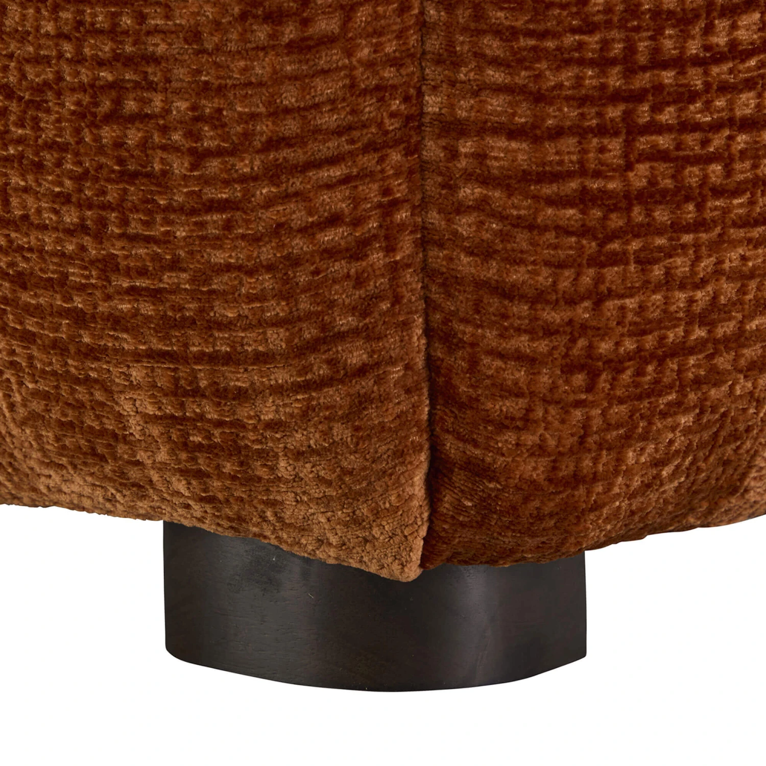 Durante Burnt Orange Boucle Fabric Lounge Chair 9 Durante Burnt Orange Boucle Fabric Lounge Chair - Image 7