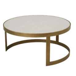 Serenity White And Copper Reeded Set Of 2 Coffee Tables -Housing Units Shop 3cdfb895638c41687dd0d6736d2648f4