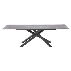 Rossini Extending Sintered Stone Top & Grey Leg Dining Table