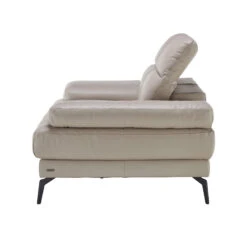 Natuzzi Editions Dado Stone Grey Leather 2 Seater Sofa -Housing Units Shop 3d13a9c53c398baa17190d213d43a30f