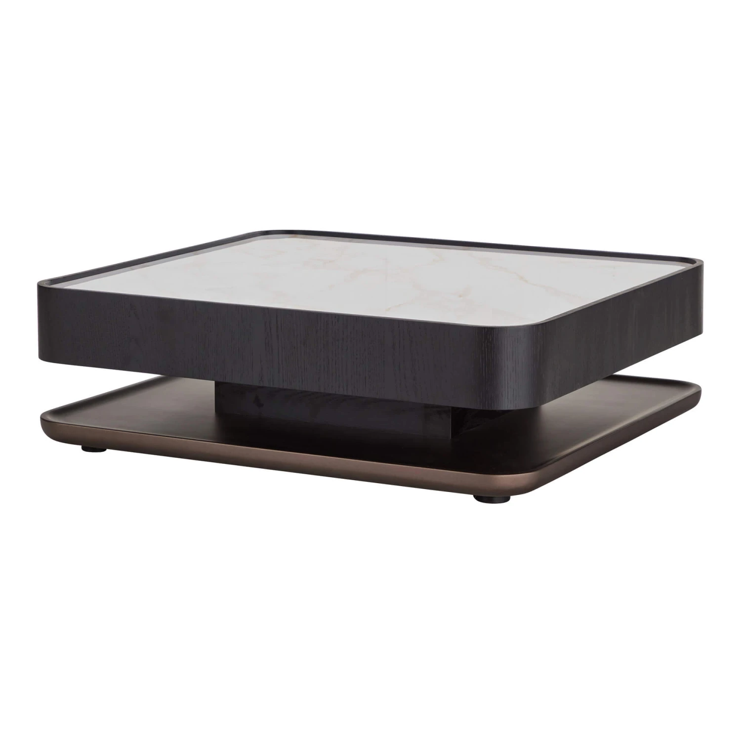 Milano Black Wooden Pedestal Coffee Table 3 Milano Black Wooden Pedestal Coffee Table