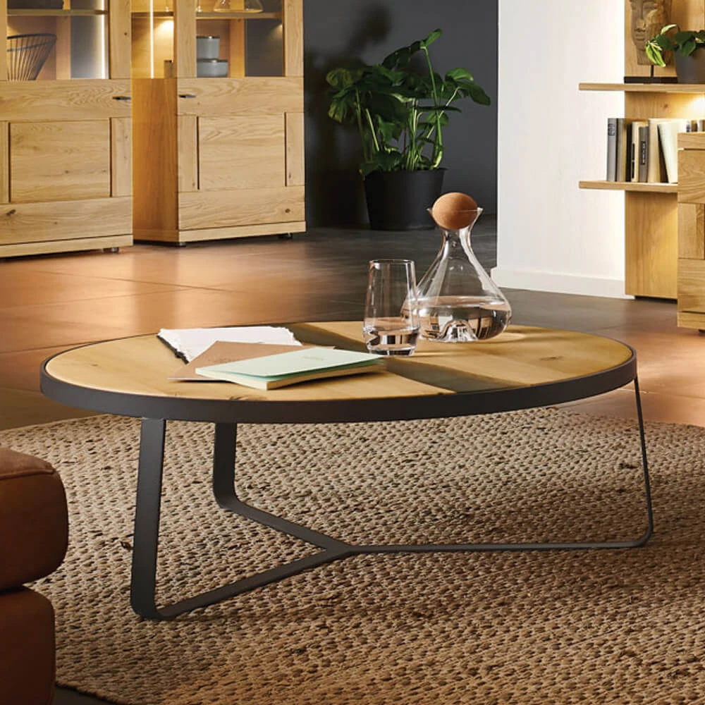 Venjakob Linear Round Solid Light Oak Coffee Table 3 Venjakob Linear Round Solid Light Oak Coffee Table