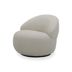 Rondo Ivory Boucle Fabric Swivel Chair -Housing Units Shop 3f27c65fd4b6a618a06c4d1d0be9e4ea