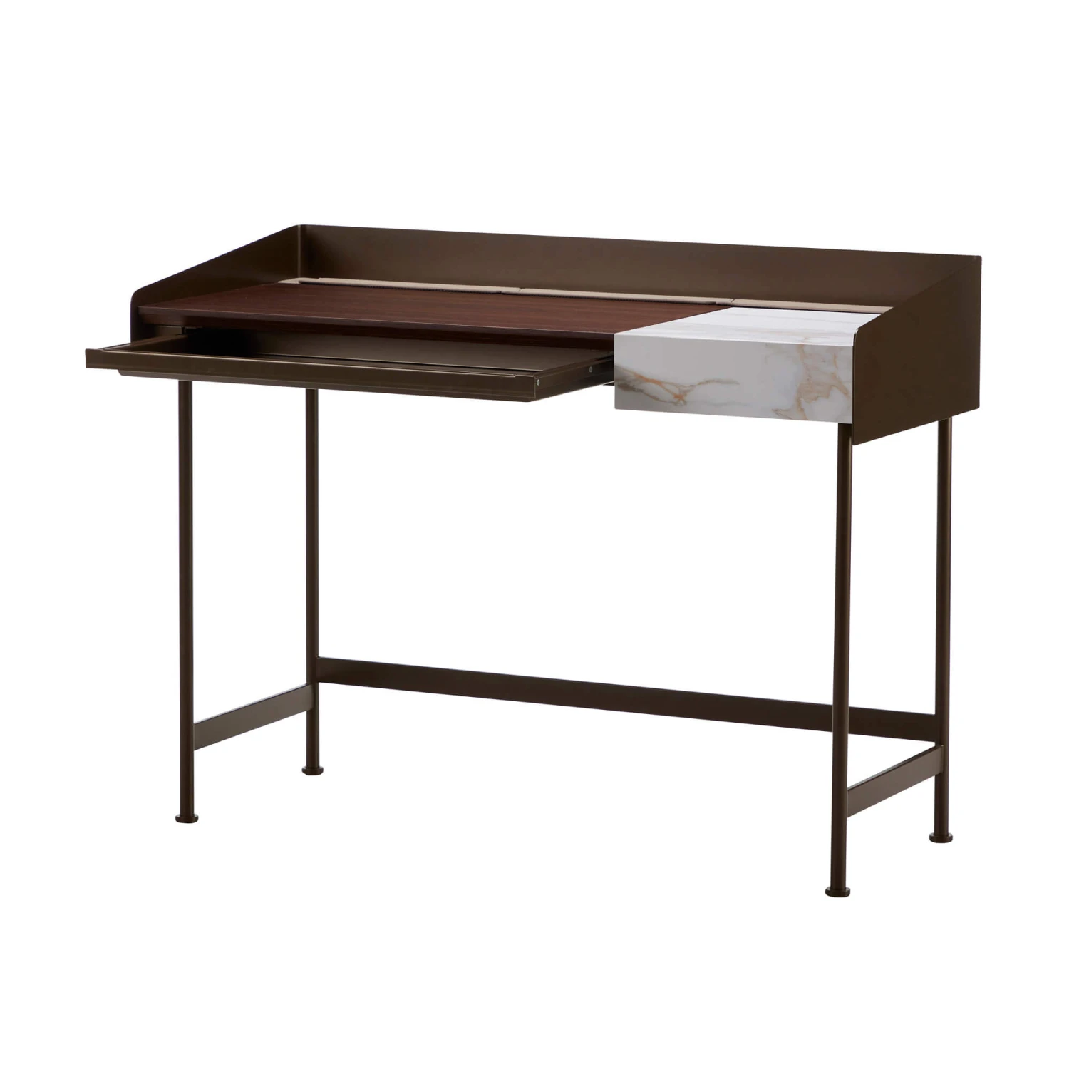 Bontempi Secret Lacquered Dark Brown Desk 4 Bontempi Secret Lacquered Dark Brown Desk - Image 2