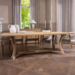 Linea 240cm Elm Wood Dining Table
