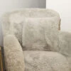 Joanna Dove Grey Faux Sheepskin Square Sofa Cushion -Housing Units Shop 404a8c83a96b6a6c35a65ccd80a73381