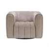 Durante Glam Natural Boucle Fabric Midi Swivel Armchair -Housing Units Shop 40a377b4a9788decaa24baf8f46a6ce1