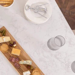 Tivoli Brushed Oak Dining Table With Marble Top -Housing Units Shop 410aad0b70ac133c817a66c16c489eea 1