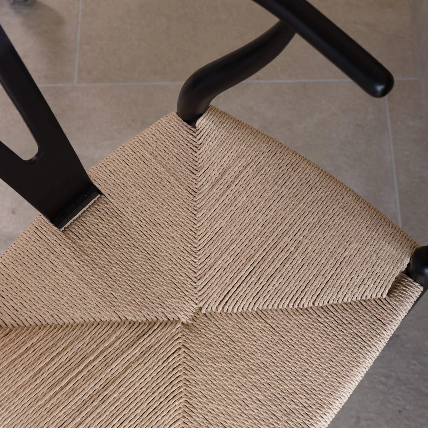 Ingrid Concrete-Effect 220cm Dining Table With Bench & 3 Larvik Black Wishbone Chairs 9 Ingrid Concrete-Effect 220cm Dining Table With Bench & 3 Larvik Black Wishbone Chairs - Image 7