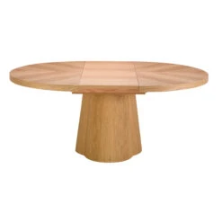 Nimbus Round 130cm Natural Oak Extending Dining Table -Housing Units Shop 41c1fc3d064b175fa7fd51dd1a622016
