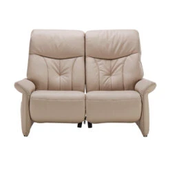 Himolla Lupo Cream Leather 2 Seater Electric Recliner Sofa