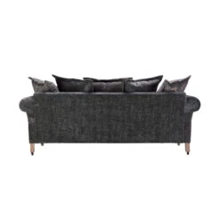 Carolina Grey Chenille Fabric Pillow Back 4 Seater Grand Sofa -Housing Units Shop 43b4705f041544770c595767a8aa3346