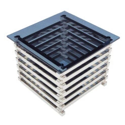 Metz Square Smoked Glass End Table -Housing Units Shop 43bec1571dc80a19a9eb3091ae9125fb