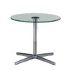 Stressless Small Urban Cross Polished Chrome & Glass Side Table -Housing Units Shop 44e15848581b4d1b33bec2020a52f80d