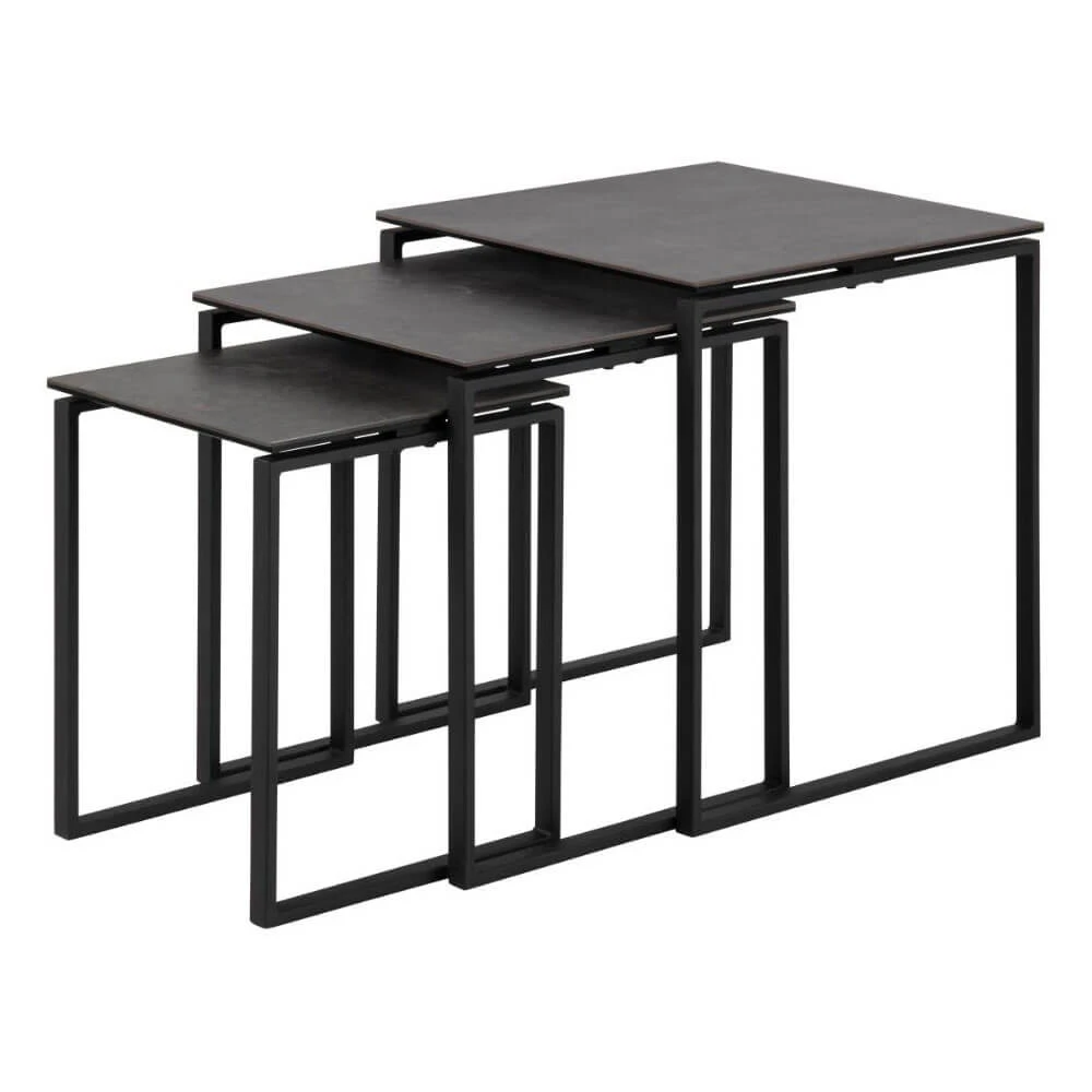 Kalina Black Nest Of Tables 3 Kalina Black Nest Of Tables