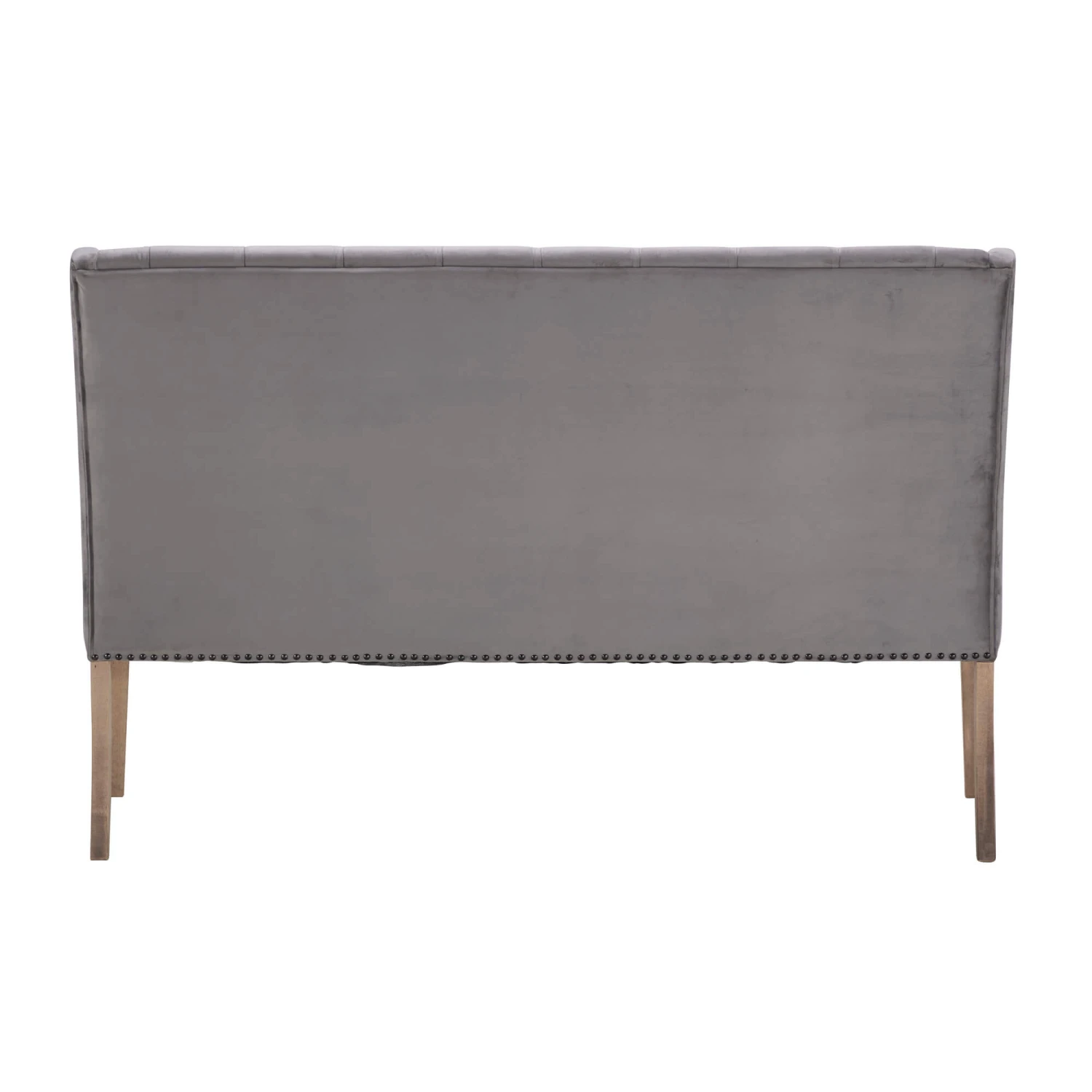 Jacob 160cm Grey Velvet Button Back Bench 6 Jacob 160cm Grey Velvet Button Back Bench - Image 4
