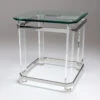 Bude Glass Top Square Lamp Table