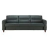 Stressless Fiona Batick Thyme Dark Green Leather 3 Seater Sofa