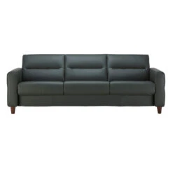 Stressless Fiona Batick Thyme Dark Green Leather 3 Seater Sofa