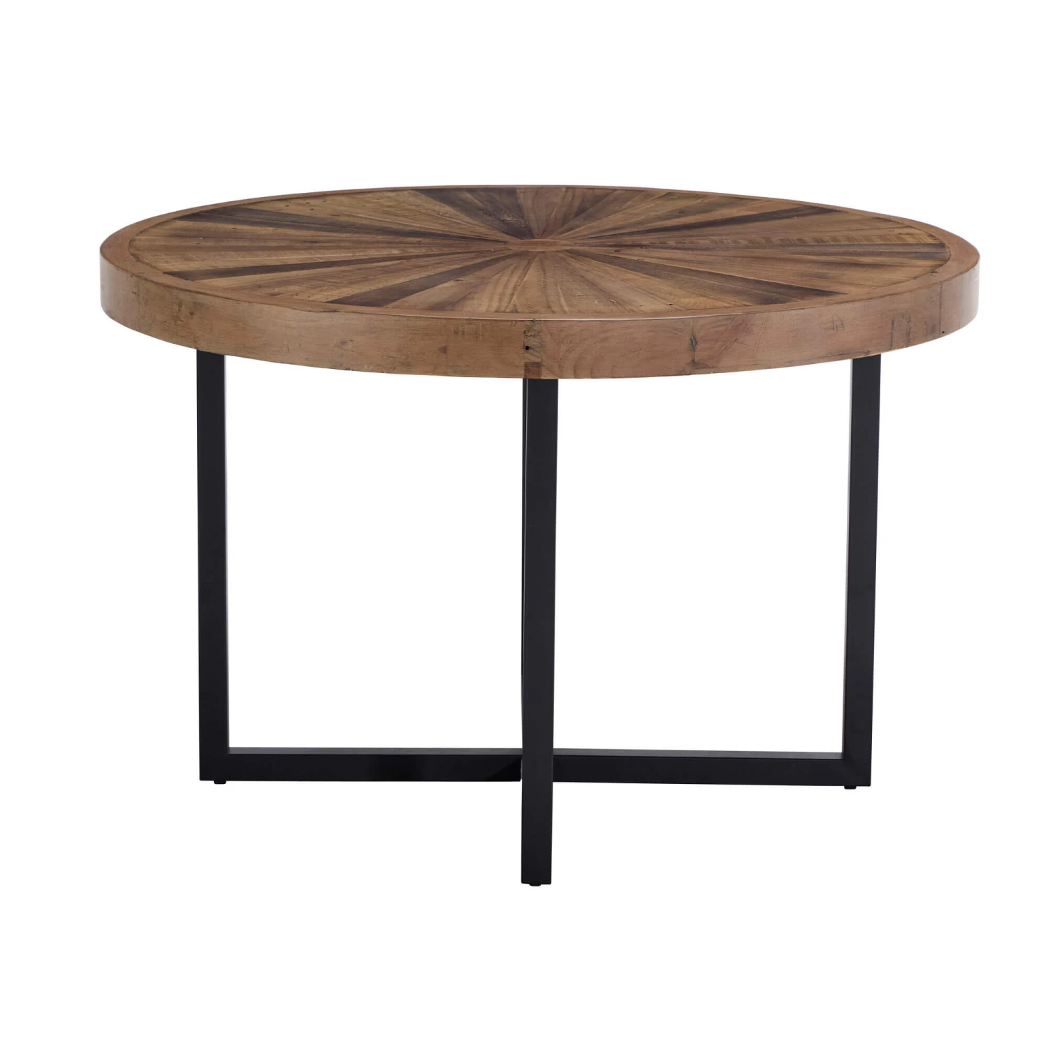 Malmo Reclaimed Timber 120cm Round Starburst Dining Table 4 Malmo Reclaimed Timber 120cm Round Starburst Dining Table - Image 2