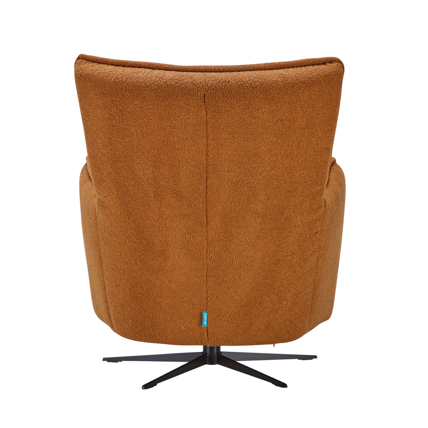 Fama Simone Dark Ochre Fabric Swivel Relax Armchair 6 Fama Simone Dark Ochre Fabric Swivel Relax Armchair - Image 4