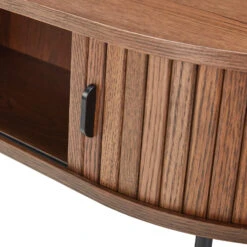 Annika Smoked Oak Slatted Sliding 2 Door Coffee Table -Housing Units Shop 49bb785e148b1ee1d045228613bd9313 1